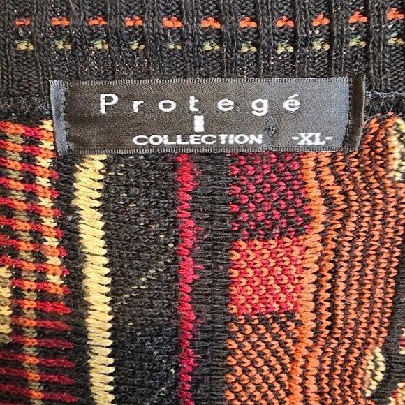 Mens XL Protege Collection Coogi Style Sweater Textured Knit Vintage 1990s - Picture 5 of 7